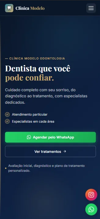 Captura mobile de Consultório Odontológico